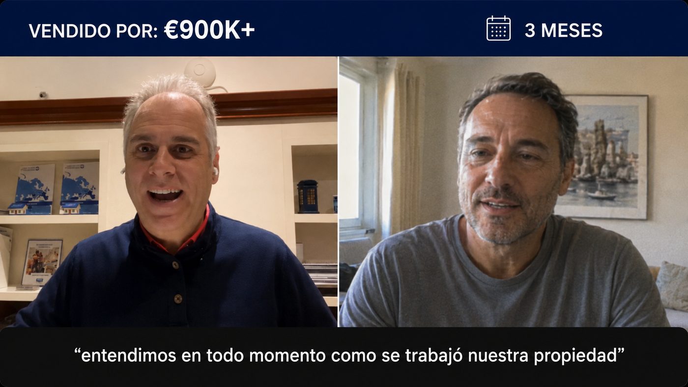 Venut per €950K+ en 4 mesos. Consiguieron el comprador ideal para nuestra casa.
