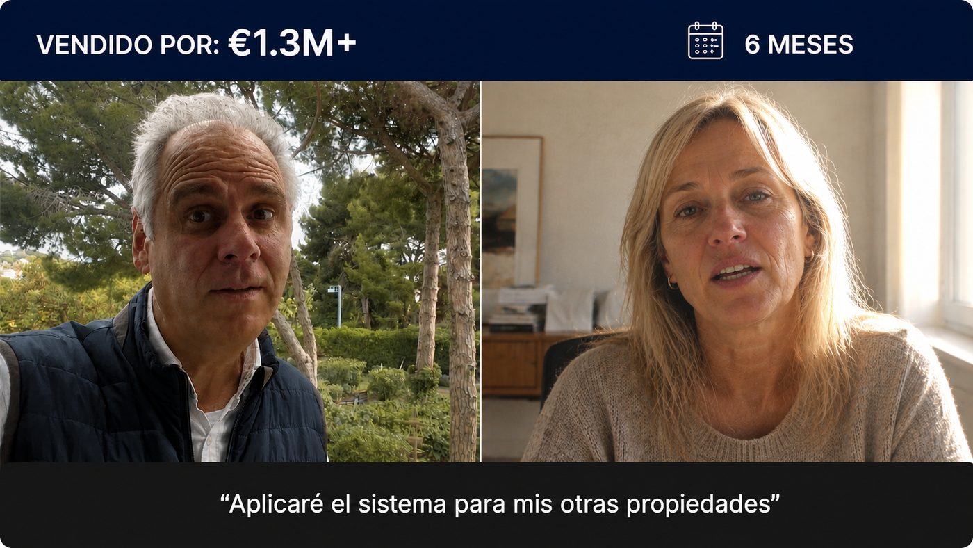 Venut per €1.2M+ en 5 mesos. No solo vendieron la casa, superaron nuestras expectativas.